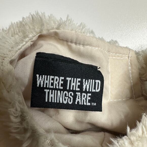 POTTERY BARN WHERE THE WILD THINGS ARE Max Cream Costume Wild One Size 2T Fleece - Picture 3 of 7